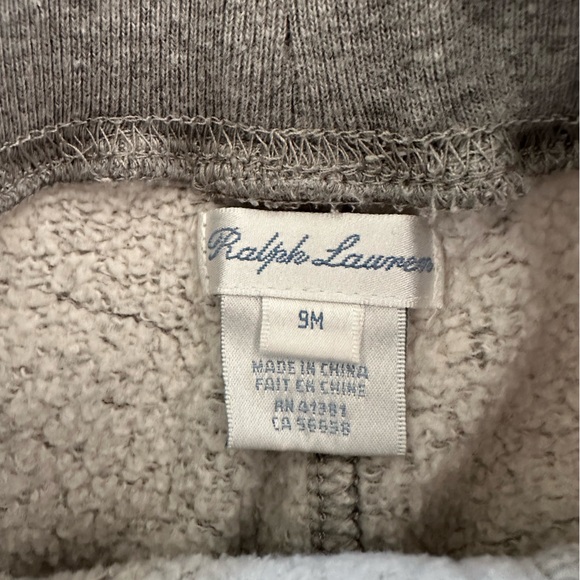 Ralph Lauren & Carter’s pants size 9 months gray blue baby bundle euc - Picture 4 of 4
